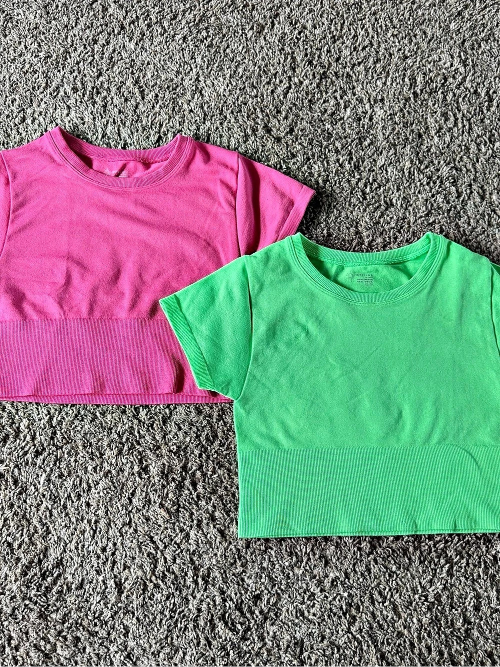 OFFLINE by Aerie Sidewalk Seamless Cropped T-Shirt Girls XS